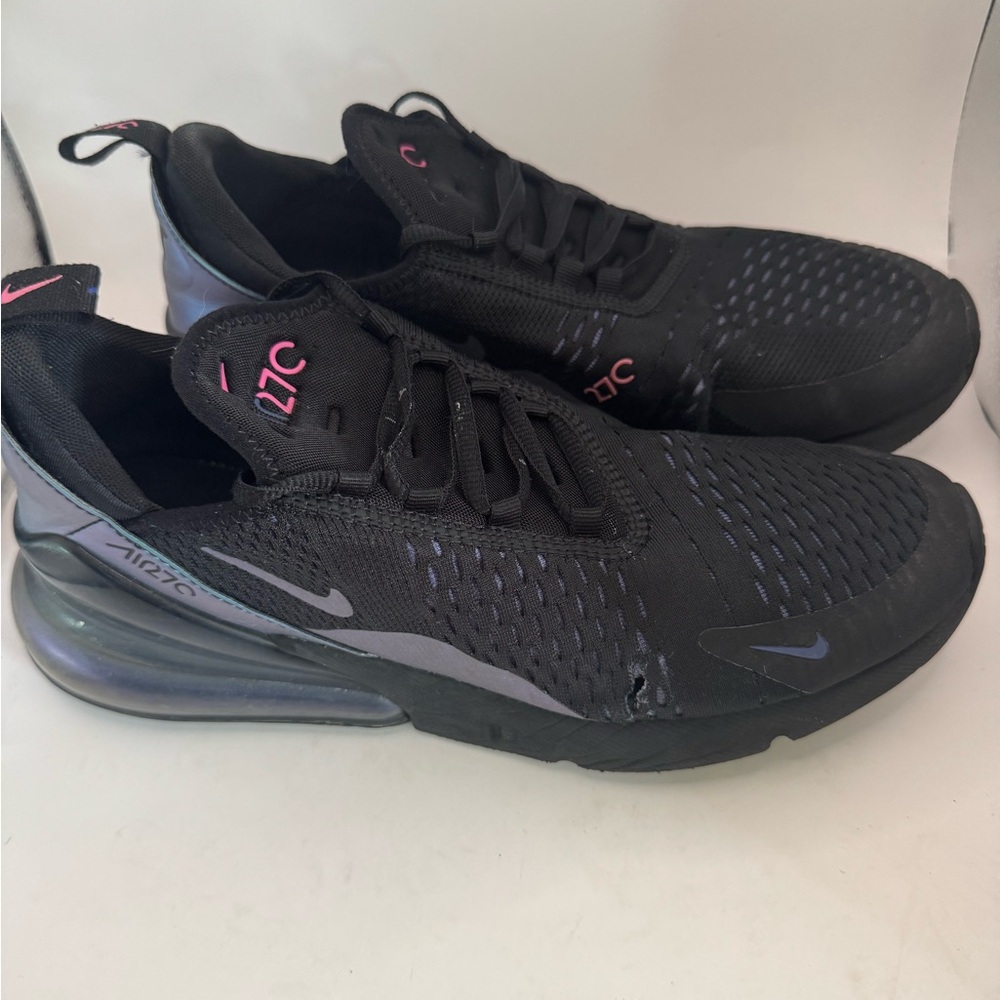 Nike Men’s Size 10 Air Max 270 Throwback Future Black/ Laser Fuchsia
